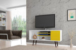 Lekedi 53" TV Stand - White/Yellow