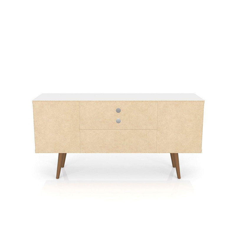 Lekedi 53" TV Stand - White/3D Brown Print