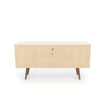 Lekedi 53" TV Stand - White/3D Brown Print