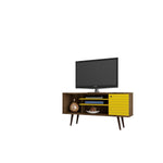 Lekedi 53" TV Stand - Rustic Brown/Yellow