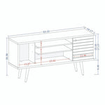 Lekedi 53" TV Stand - Rustic Brown/3D Brown Print