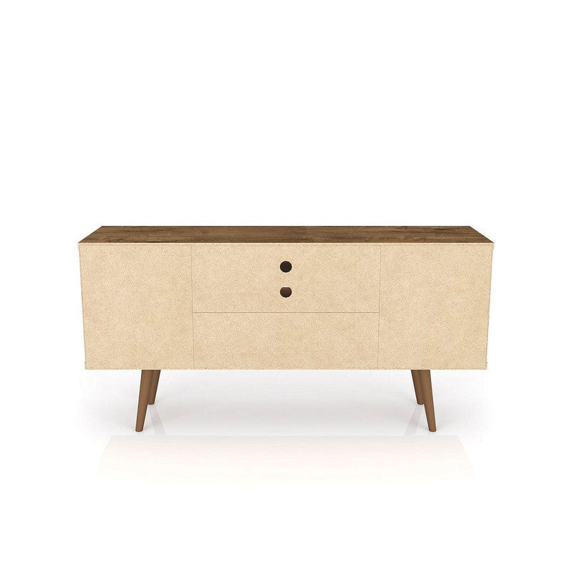 Lekedi 53" TV Stand - Rustic Brown/3D Brown Print