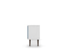 Lekedi 53" TV Stand - White/Aqua Blue
