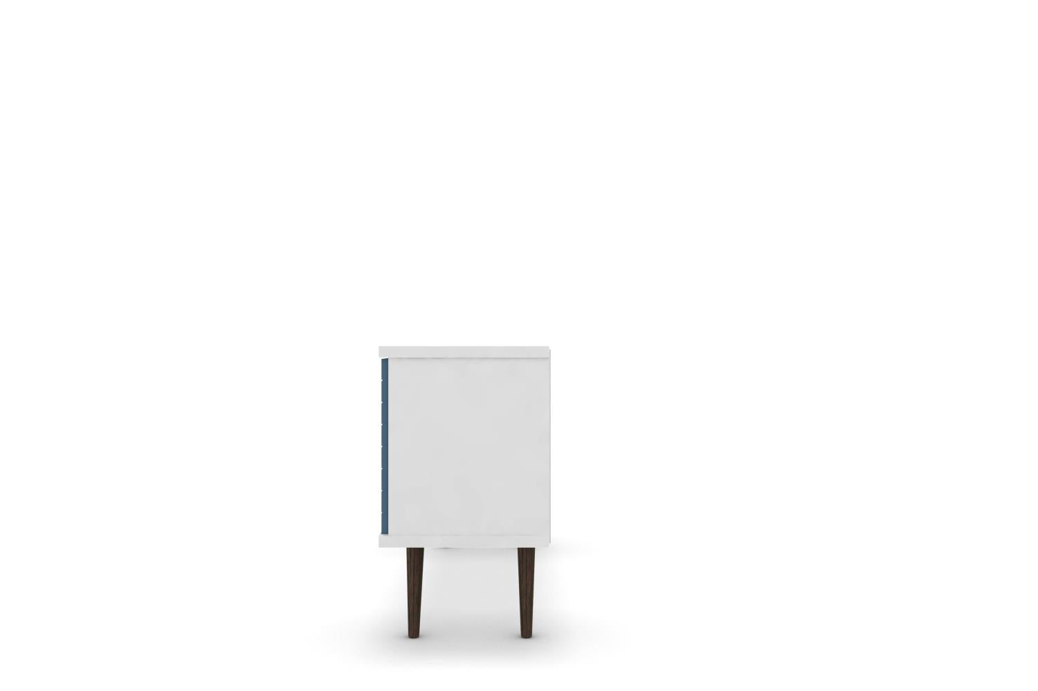 Lekedi 53" TV Stand - White/Aqua Blue