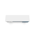 Lekedi 53" TV Stand - White/Aqua Blue