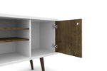 Lekedi 53" TV Stand - White/Rustic Brown