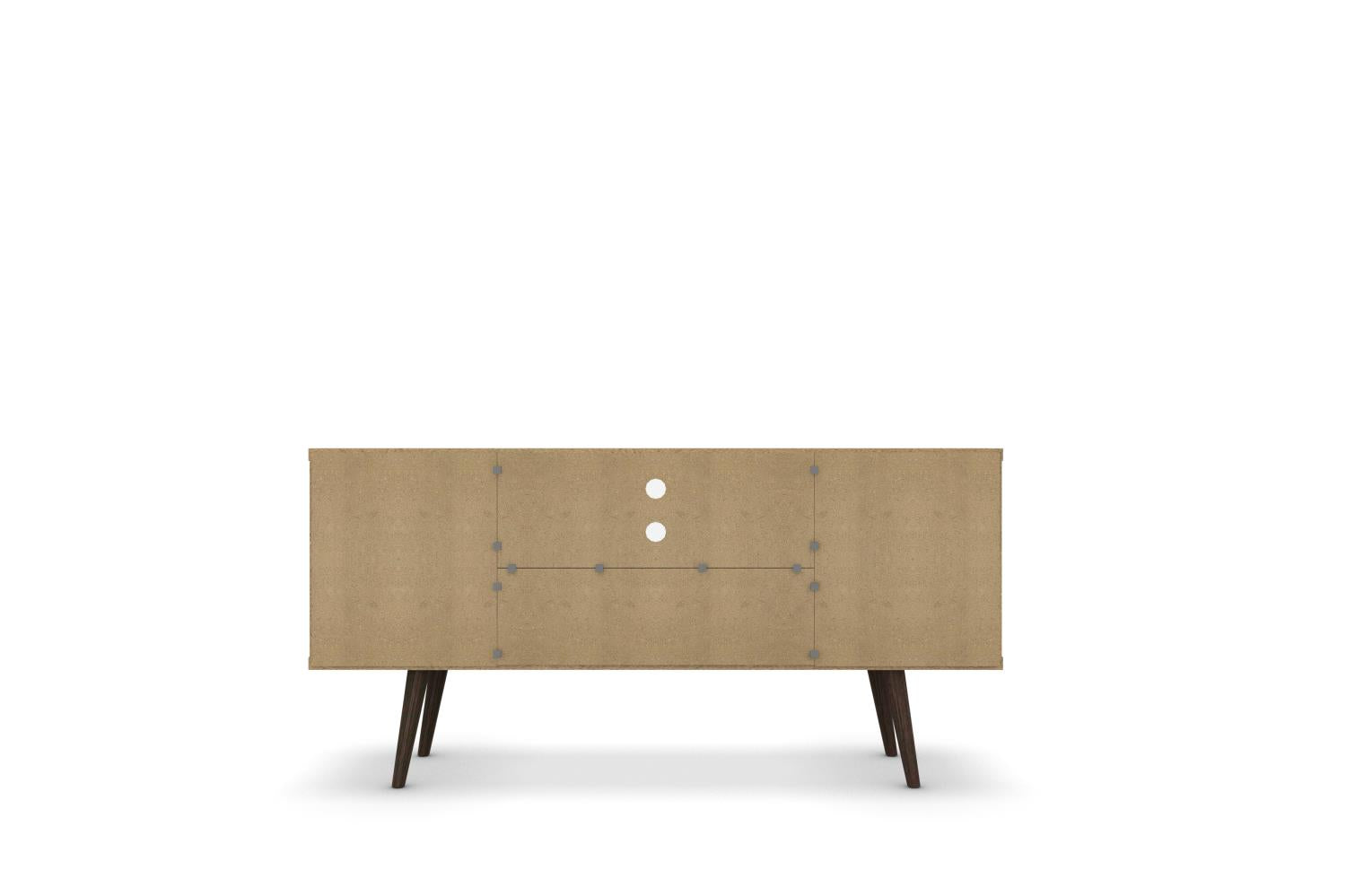 Lekedi 53" TV Stand - White/Rustic Brown