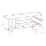 Lekedi 53" TV Stand - White/Yellow