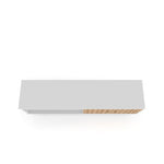Lekedi 63" TV Stand - White/3D Brown Print
