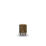 Lekedi 63" TV Stand - Rustic Brown/Aqua Blue