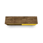 Lekedi 63" TV Stand - Rustic Brown/Yellow