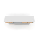 Lekedi 71" TV Stand - White/3D Brown Print