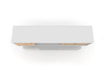 Lekedi 71" TV Stand - White/3D Brown Print