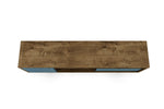 Lekedi 71" TV Stand - Rustic Brown/Aqua Blue