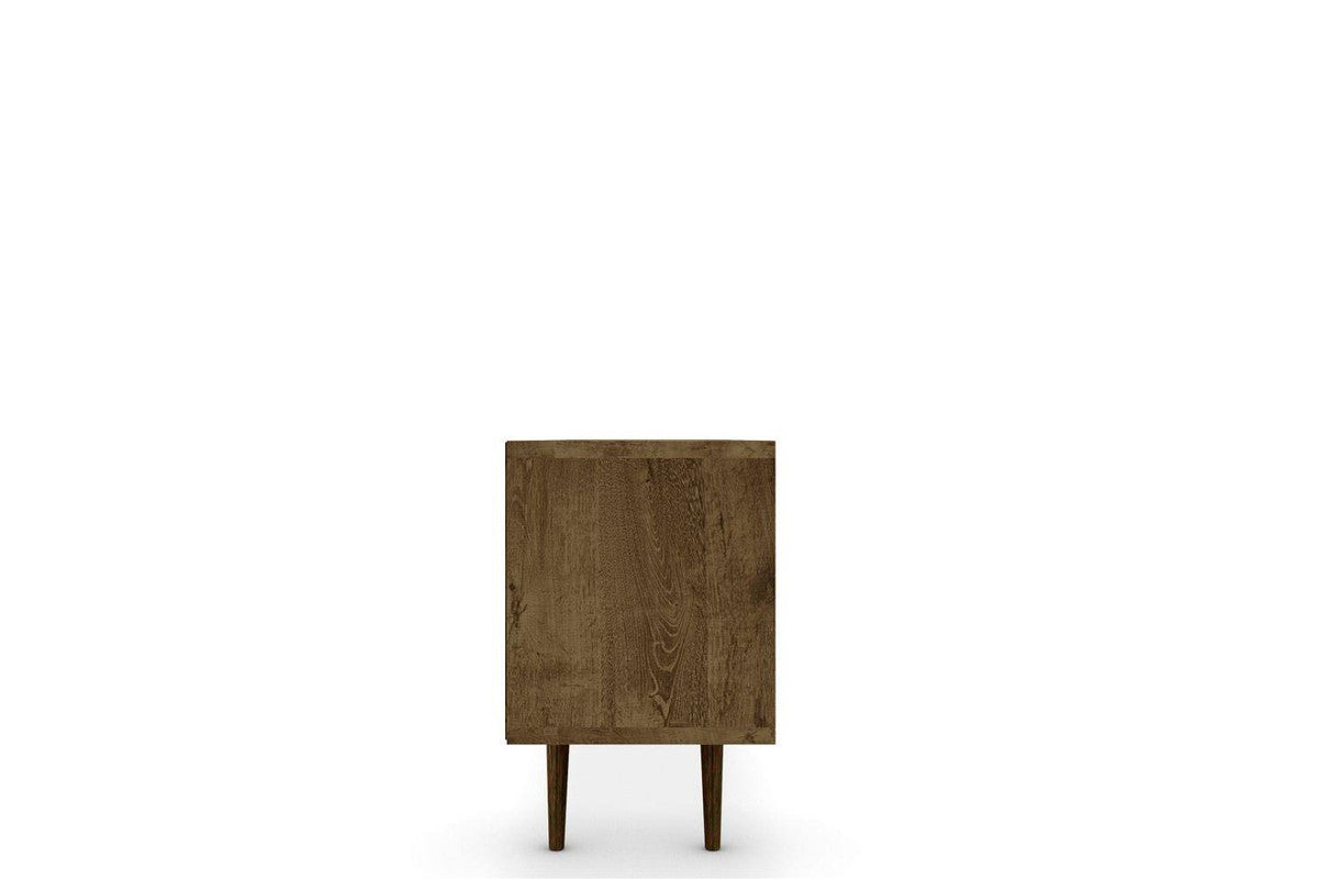 Lekedi 71" TV Stand - Rustic Brown/Yellow