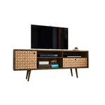 Lekedi 71" TV Stand - Rustic Brown/3D Brown Print