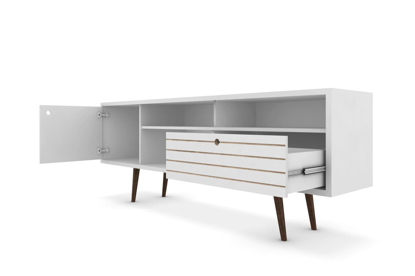 Lekedi 71" TV Stand - White