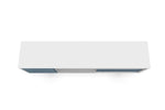 Lekedi 71" TV Stand - White/Aqua Blue