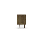 Lekedi 71" TV Stand - Rustic Brown/White