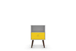 Lekedi I Night Table - White/Yellow