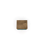 Lekedi I Night Table - Rustic Brown/Aqua Blue