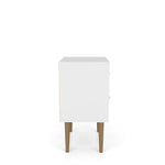 Lekedi II Night Table - White/3D Brown Print