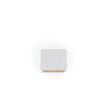 Lekedi II Night Table - White/3D Brown Print