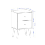 Lekedi II Night Table - Rustic Brown/3D Brown Print