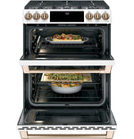 GE Café Matte White Slide-in Dual-Fuel Double Oven Range with Built-In WiFi (7.0 cu ft) - CC2S950P4MW2