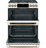 GE Café Matte White Slide-in Dual-Fuel Double Oven Range with Built-In WiFi (7.0 cu ft) - CC2S950P4MW2