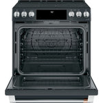 GE Café Matte Black 30" Electric Range with Built-in WiFi and No-Preheat Air Fry (5.7 Cu. Ft) - CCES700P3MD1
