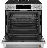 Café™ Stainless Steel 30" Smart Slide-In, Front-Control, Induction and Convection Range with In-Oven Camera (5.7 Cu. Ft) - CHS90XP2MS1
