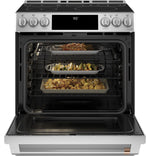 Café™ Stainless Steel 30" Smart Slide-In, Front-Control, Induction and Convection Range with In-Oven Camera (5.7 Cu. Ft) - CHS90XP2MS1