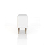 Lekedi 42" TV Stand - Gloss White/Aqua Blue