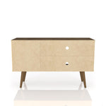 Lekedi 42" TV Stand - Matte Rustic Brown/White