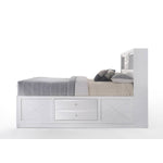 Hillary King Platform Storage Bed - White