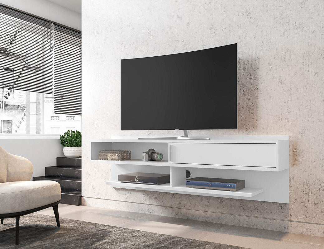 Oraibi Floating TV Stand - White