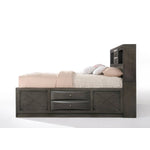 Hillary Full Platform Storage Bed - Grey Oak