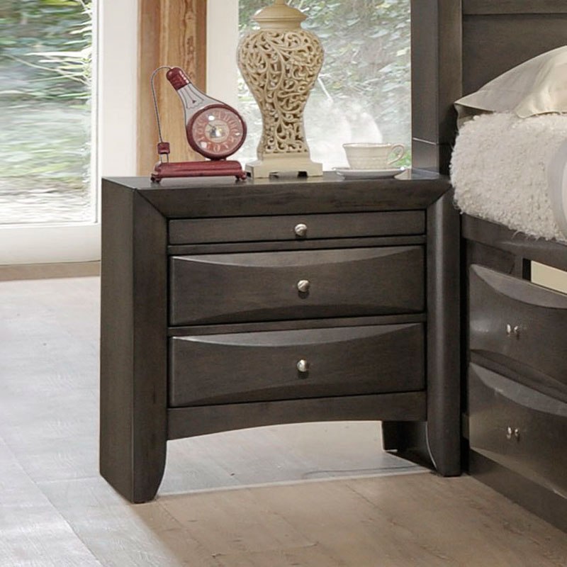 Hillary Night Table - Grey Oak