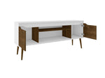 Gatutca TV Stand - White/Rustic Brown