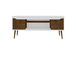 Gatutca TV Stand - White/Rustic Brown
