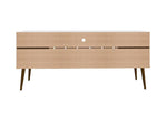 Gatutca TV Stand - White/Rustic Brown