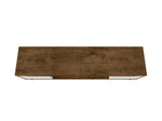 Gatutca TV Stand - Rustic Brown/White