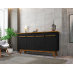 Osnabruck 63" Sideboard - Black/Cinnamon