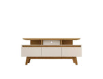 Osnabruck 63" TV Stand - Off White/Cinnamon