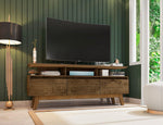 Osnabruck 63" TV Stand - Rustic Brown