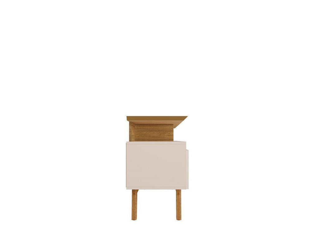Osnabruck 71" TV Stand - Off White/Cinnamon