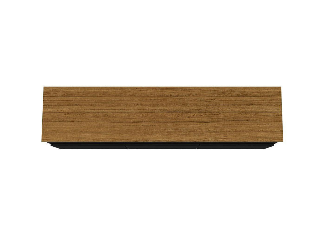 Osnabruck 71" TV Stand - Black/Cinnamon