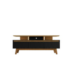 Osnabruck 71" TV Stand - Black/Cinnamon
