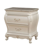 Dauphine Night Table - Pearl White